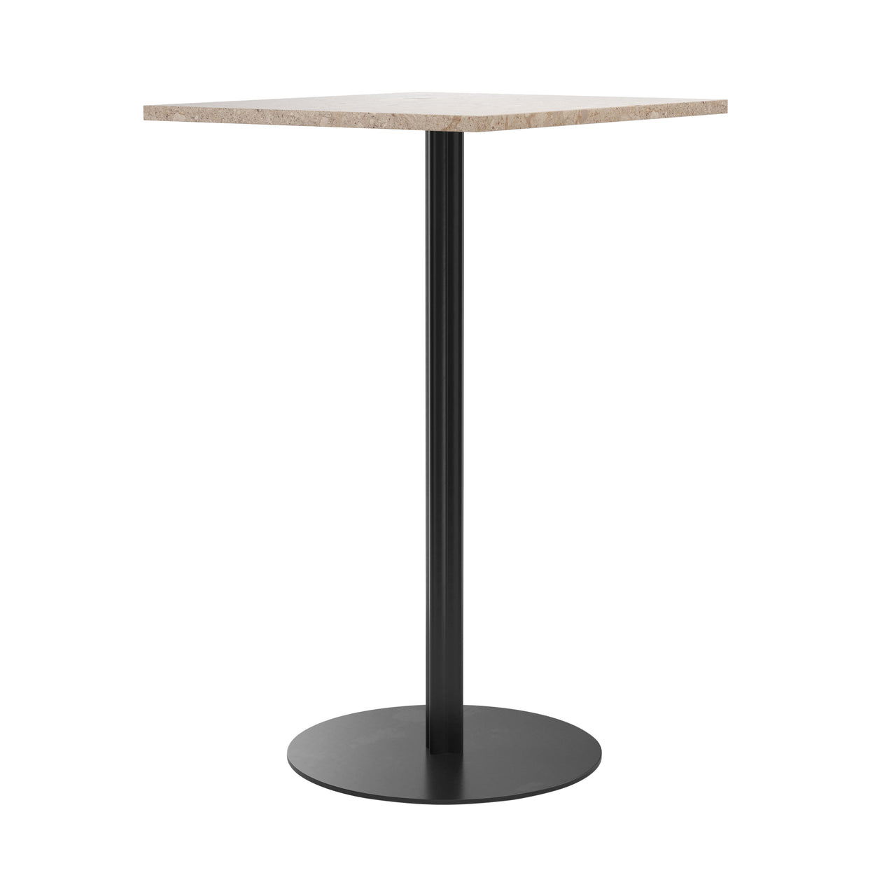Harbour Column Square Bar + Counter Table: Bar + Kunis Breccia + Round