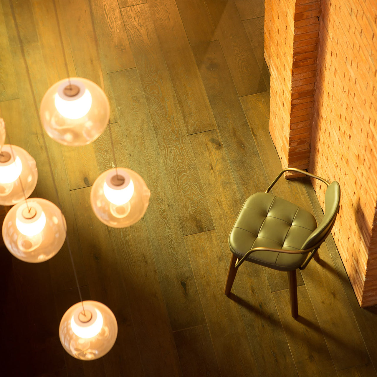 Utility Dining Armchair: Upholstered