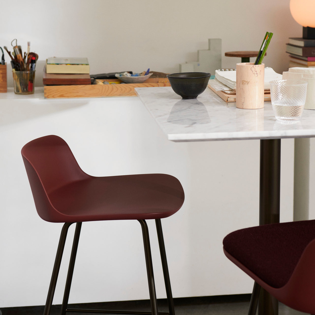 Rely Bar + Counter Lowback Stool: HW81 + HW86