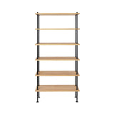 BM0253-3 Shelving System: Black + Oiled Oak