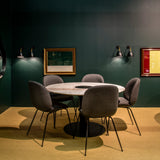 Beetle Dining Chair: Conic Base + Full Upholstery