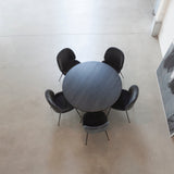 Beetle Dining Chair: Conic Base + Full Upholstery