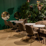 Beetle Dining Chair: Conic Base + Full Upholstery