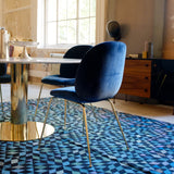 Beetle Dining Chair: Conic Base + Full Upholstery