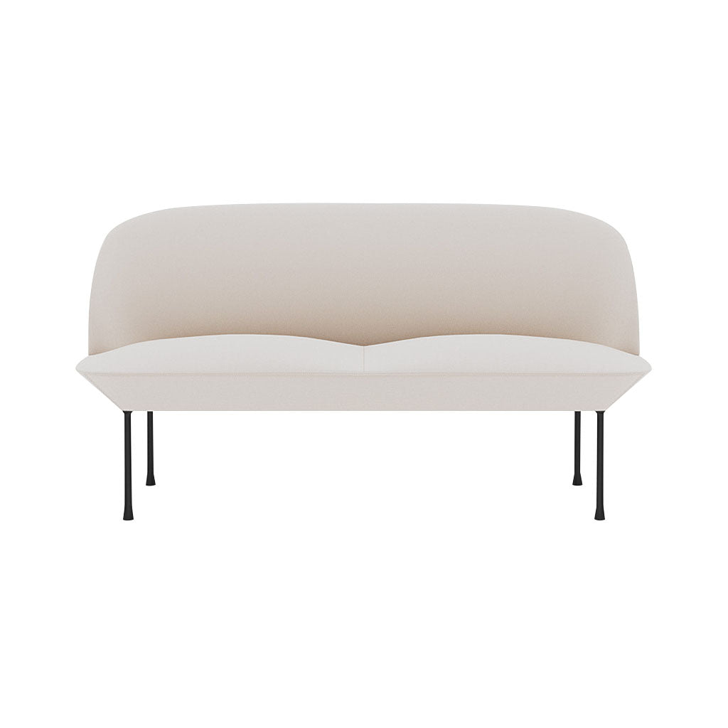 Oslo 2-Seater Sofa: Black