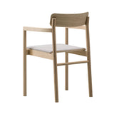 Post Armchair: Seat Upholstered + Lacquered Oak