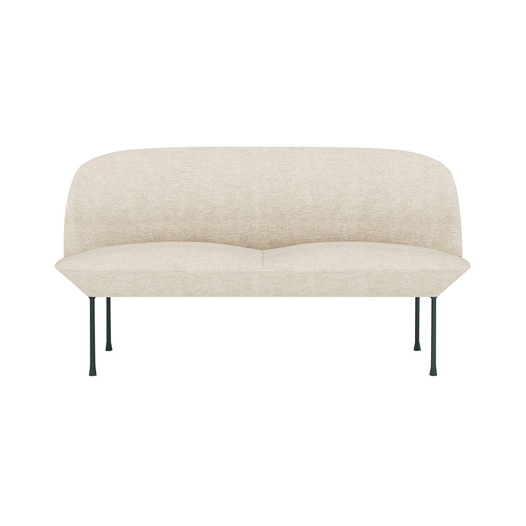 Oslo 2-Seater Sofa: Dark Grey