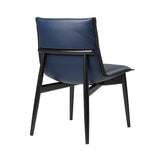 E004 Embrace Chair: Black Edging Strip + Black Oak