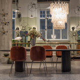Beetle Dining Chair: Conic Base + Full Upholstery