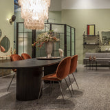 Beetle Dining Chair: Conic Base + Full Upholstery