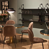Beetle Dining Chair: Conic Base + Full Upholstery