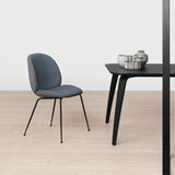 Beetle Dining Chair: Conic Base + Full Upholstery