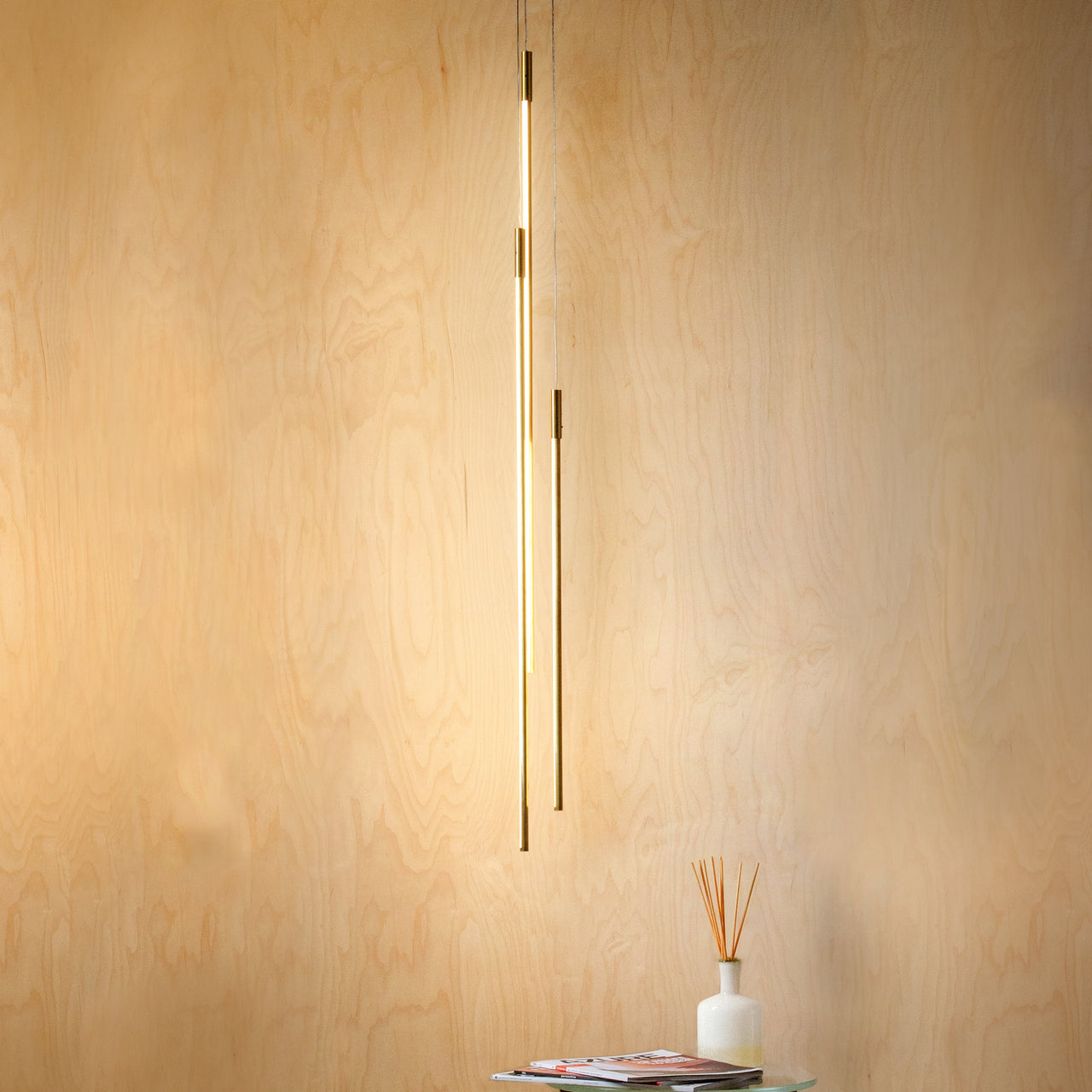 Thin Vertical Suspension Light: Medium