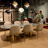 Beetle Dining Chair: Conic Base + Full Upholstery
