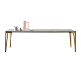 Decapo Extendable Dining Table: Medium + London Grey Fenix + Oak Edge + Flamed Oak