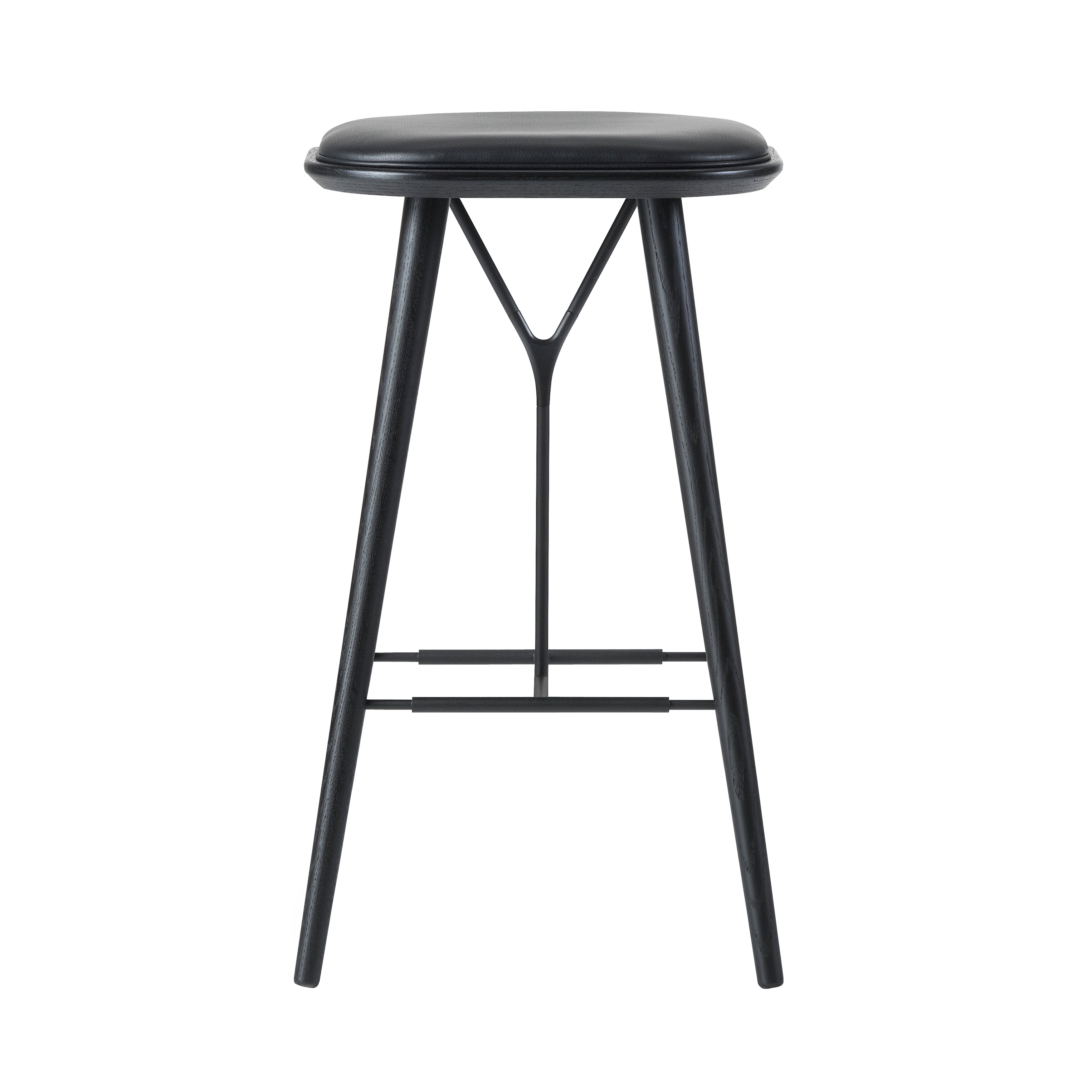 Spine Bar + Counter Stool: Bar + Black Lacquered Ash