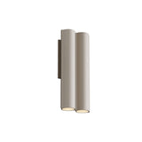 Silo 2WA Wall Light: Downlight with Uplight + Textured Beige