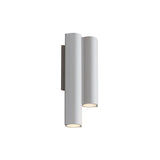Silo 2WC Wall Light: Downlight with Uplight + Textured White