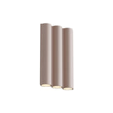 Silo 3WA Wall Light: Downlight with Uplight + Wrinkled Dusty Pink