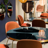 Beetle Dining Chair: Conic Base + Full Upholstery