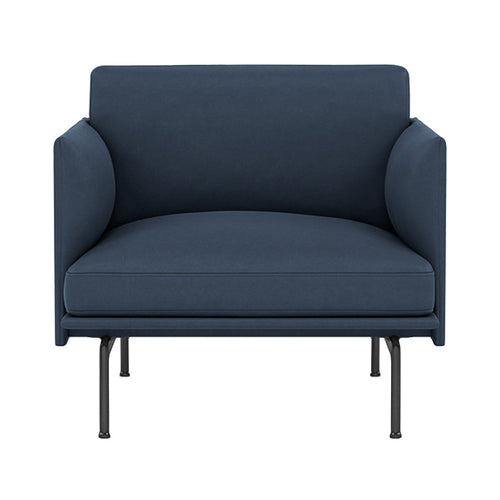 Outline Studio Chair: Low + Black