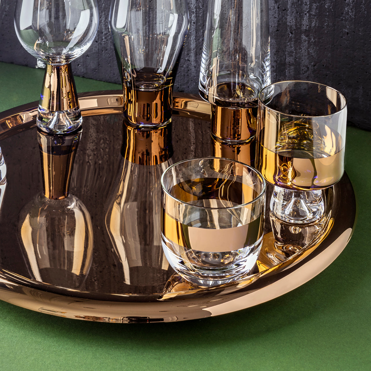 Tank Whiskey Copper Glasses: Set of 2