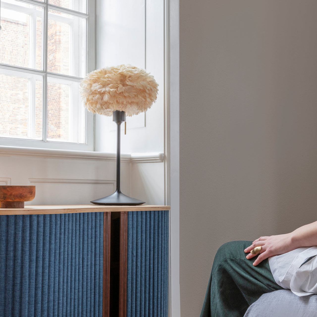 Eos Champagne Table Lamp: Quick Ship