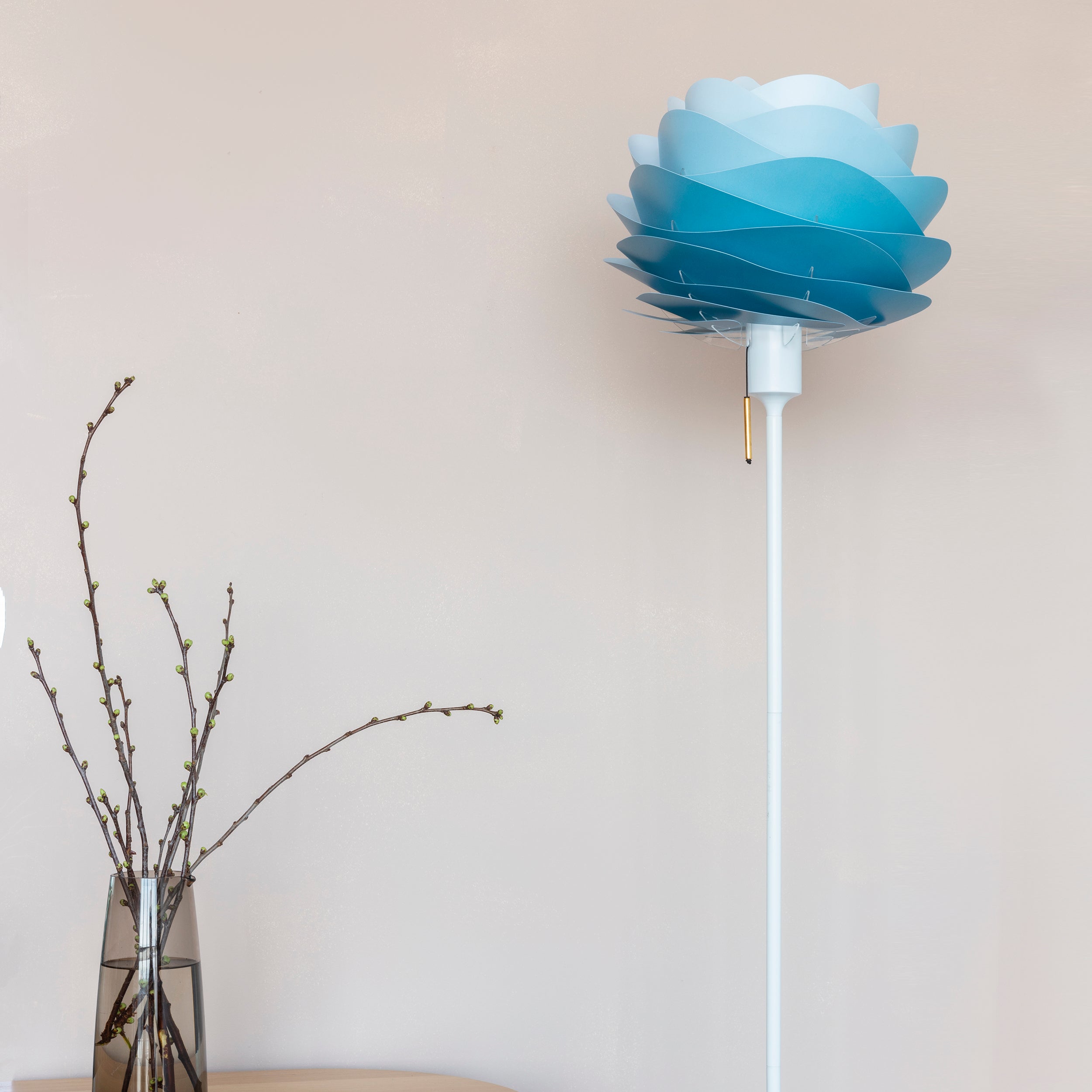 Carmina Champagne Floor Lamp: Quick Ship