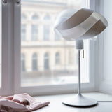 Ribbon Champagne Table Lamp: Quick Ship