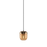 Acorn Pendant: Amber Brass + Black (Plug-in)