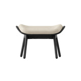The Reader Ottoman: Black Oak + White Sands