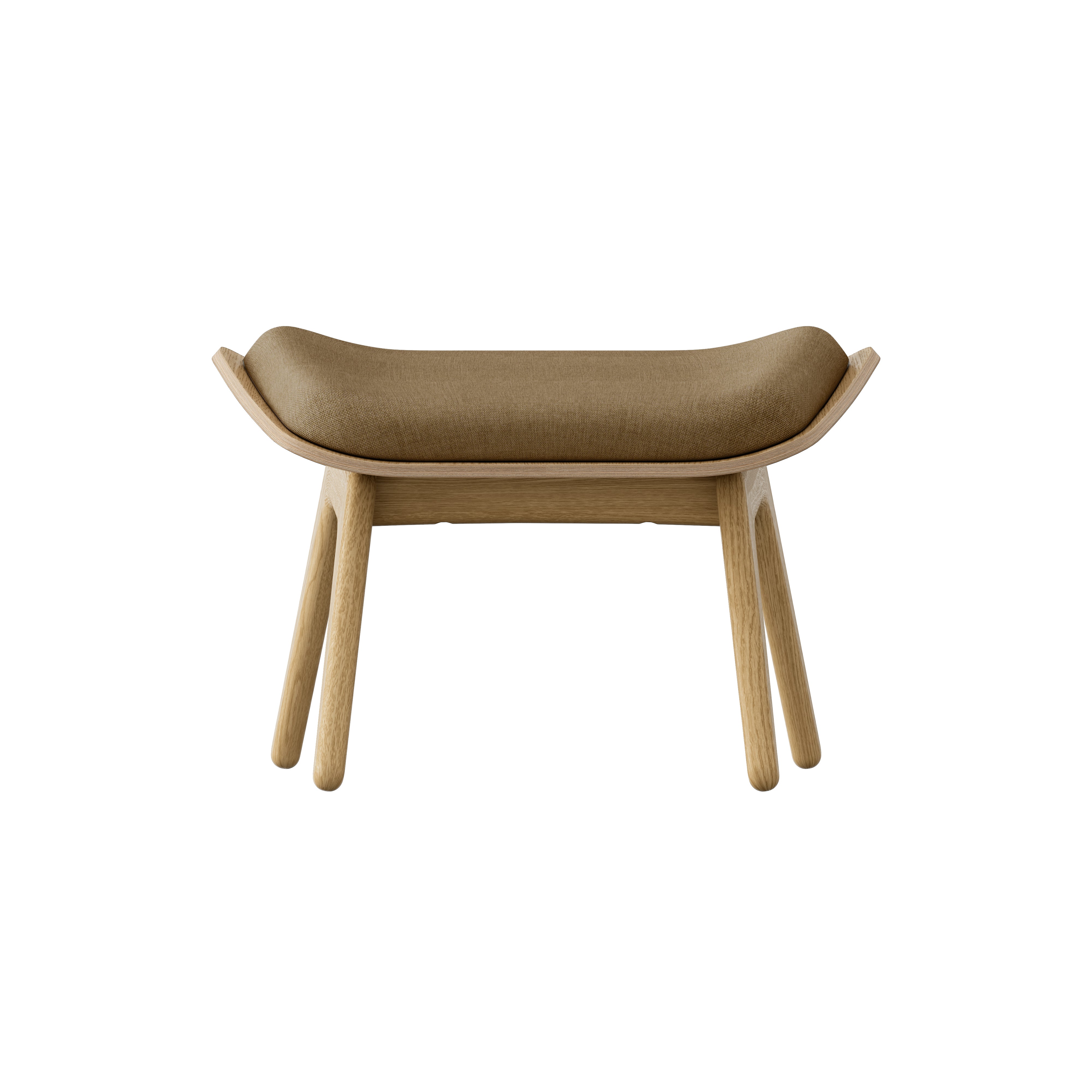 The Reader Ottoman: Oak + Sugar Brown