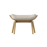 The Reader Ottoman: Oak + White Sands
