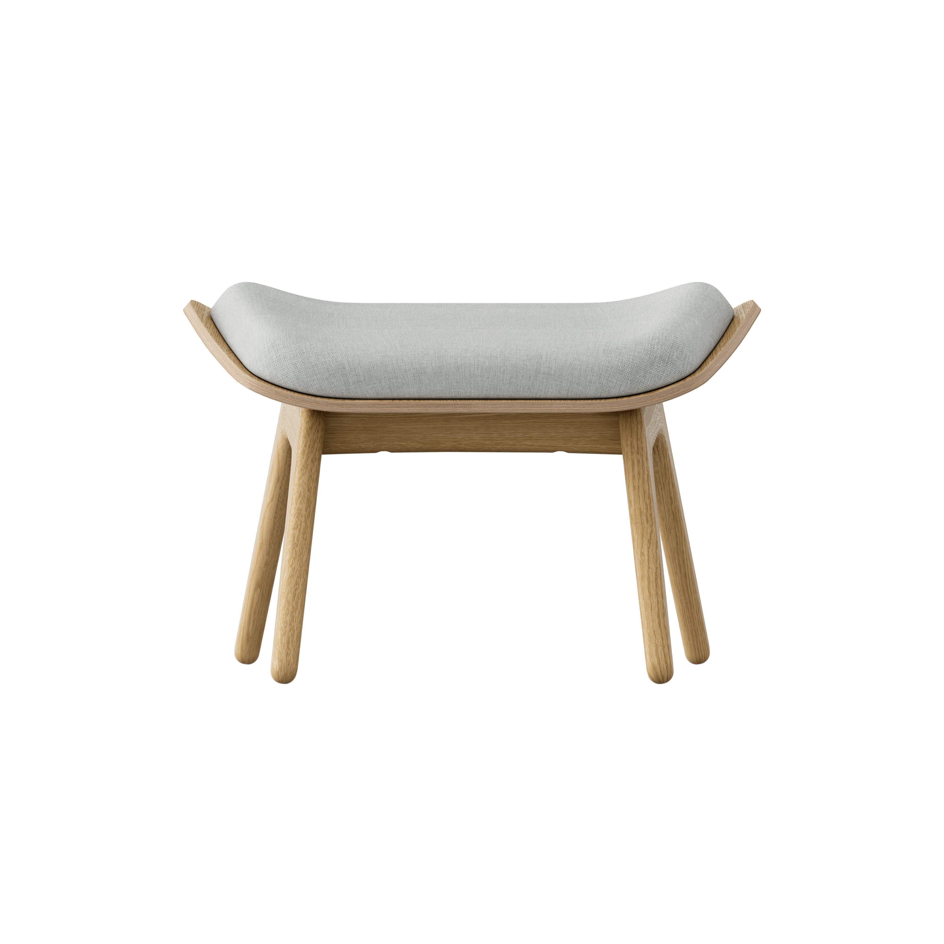 The Reader Ottoman: Oak + Sterling