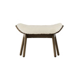 The Reader Ottoman: Dark Oak + Teddy White