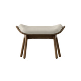 The Reader Ottoman: Dark Oak + White Sands