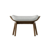 The Reader Ottoman: Dark Oak + Sterling