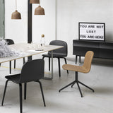 Visu Wide Chair: Swivel Base + Upholstered