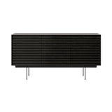 Sussex 12 Sideboard with Drawers: SSX331 + Dark Grey Stained Oak + Black + Composition 3
