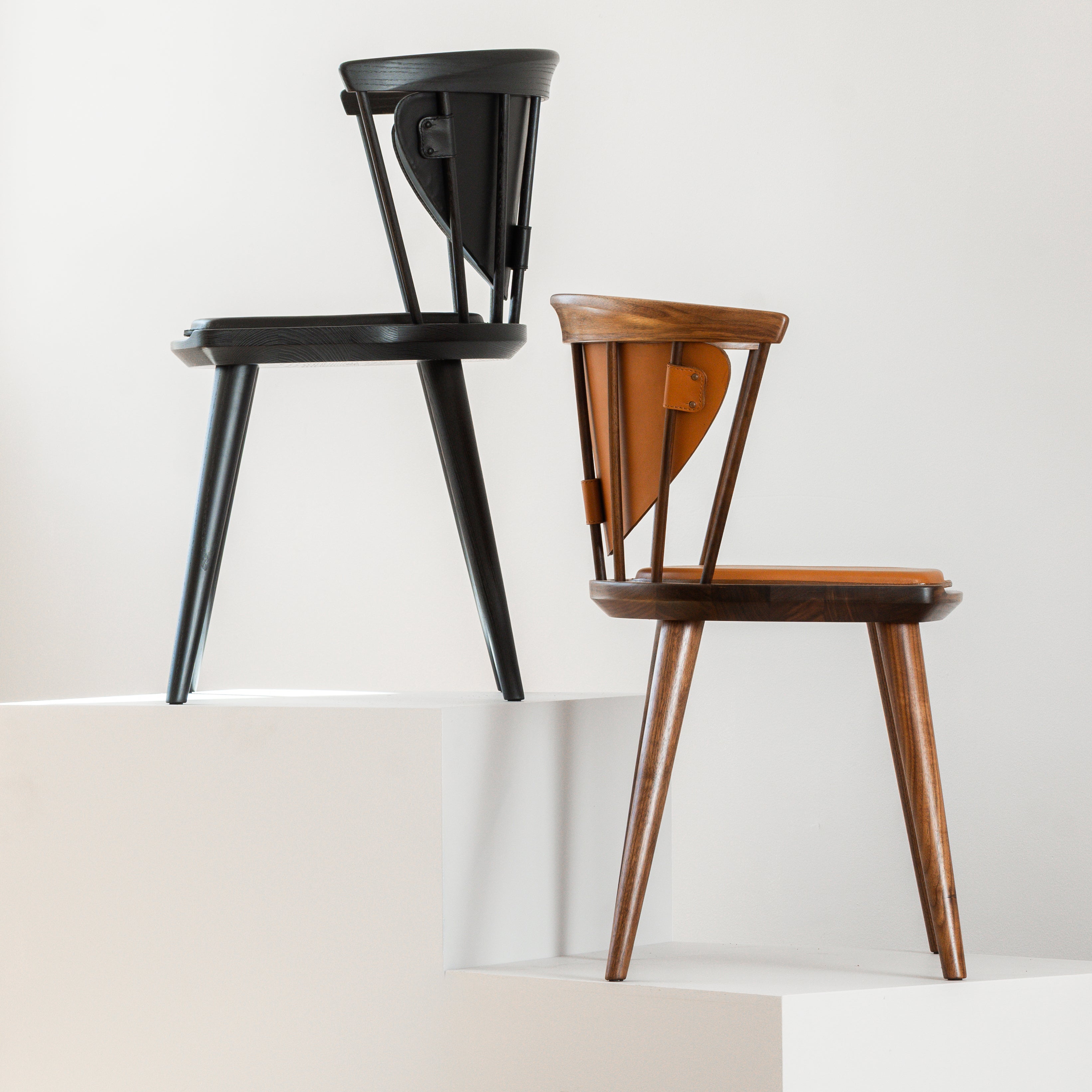 Oxbend Windsor Chair: Seat + Back Upholstered