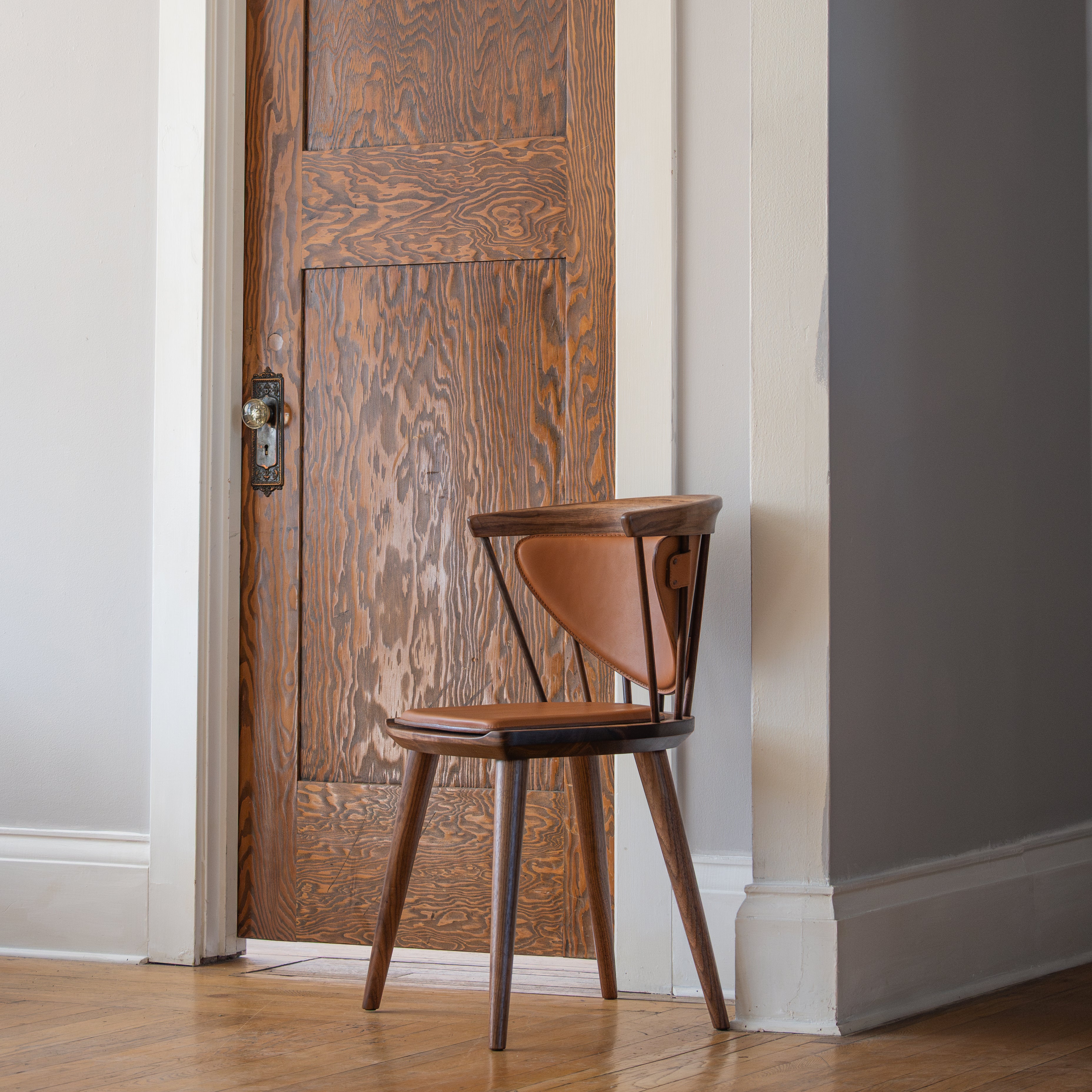 Oxbend Windsor Chair: Seat + Back Upholstered