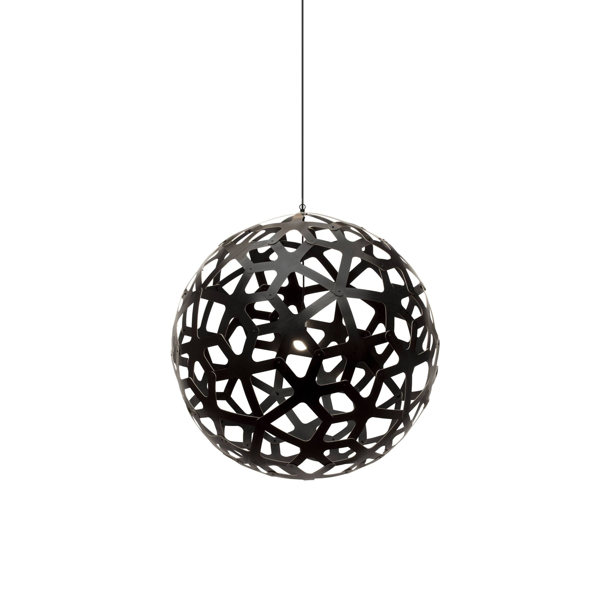 Coral Pendant Light: Large + Black + Black