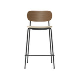 Co Bar + Counter Chair: Seat Upholstered + Counter + Dark Stained Oak + Boucle 2