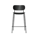 Co Bar + Counter Chair: Seat Upholstered + Counter + Black Oak