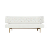 Radiohus 2 Seater Sofa: With Buttons + Natural Oak + Hallingdal 65 0110