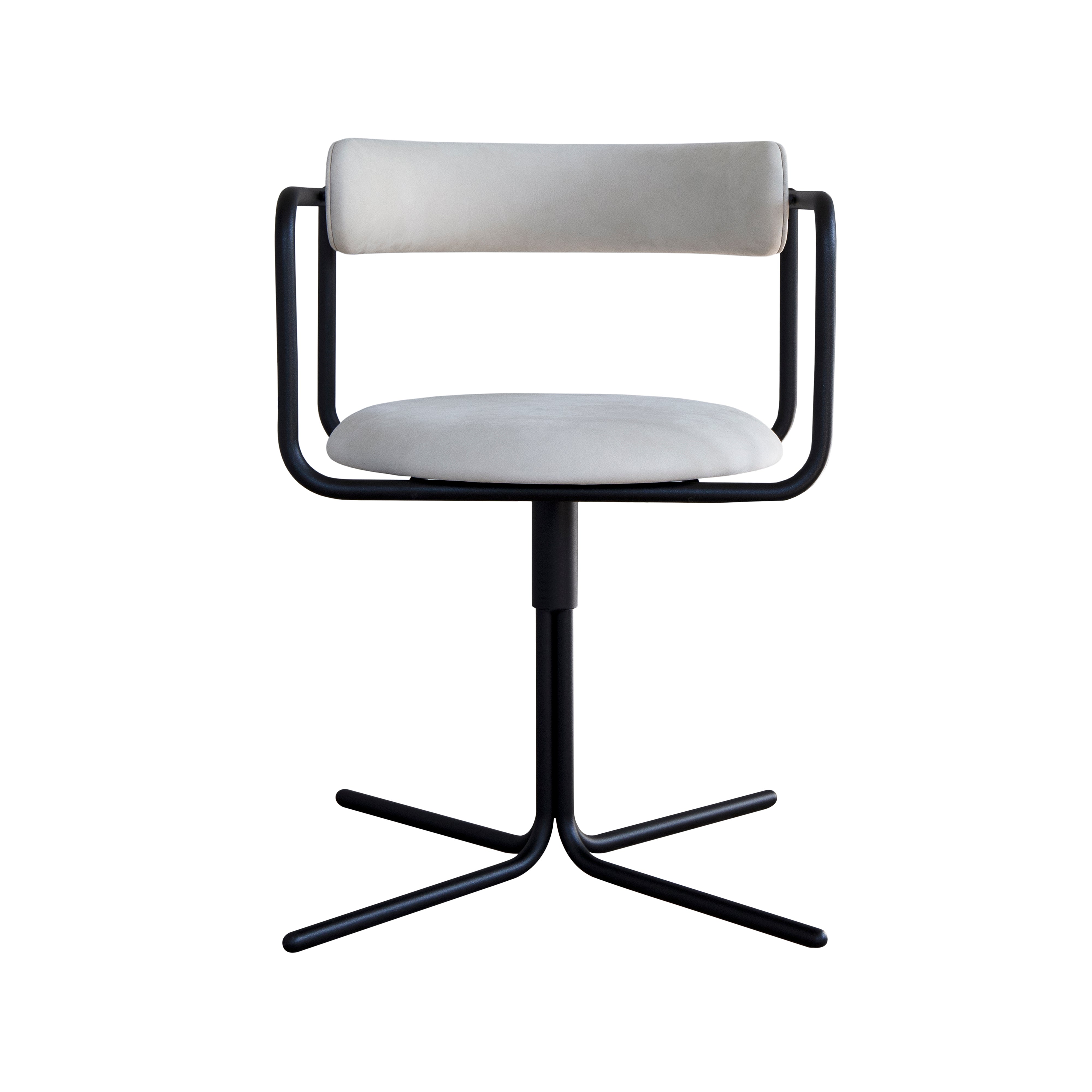 FF Swivel Chair: Round + Black