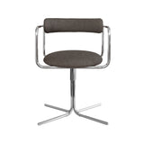 FF Swivel Chair: Round +  Chrome
