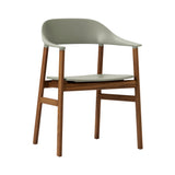 Herit Armchair: Smoked Oak + Grey