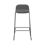 Just Bar + Counter Stool with Back: Full Upholstered + Bar + Chrome