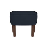 Ingeborg Footstool: Dark Stained Oak + Fiord 0782